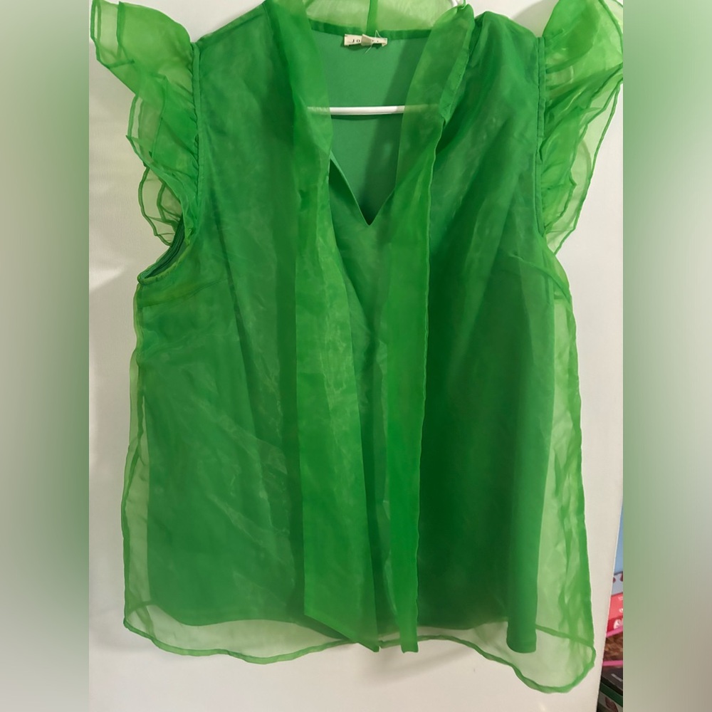 Green blouse. Jodifl brand. Size large. NWOT.